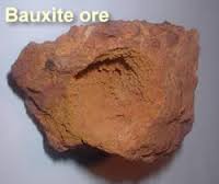 Bauxite Ore from mining in Jamaica.