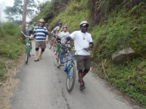 Blue Mountain Bicycle Tour with cyclists