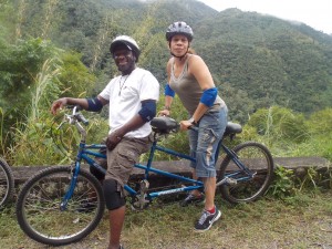 Maxie and Ann during Blue Mountain Bicycle Tour