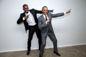 President Obama and Usain Bolt