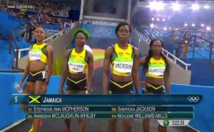 Jamaican 4X400 medal winners