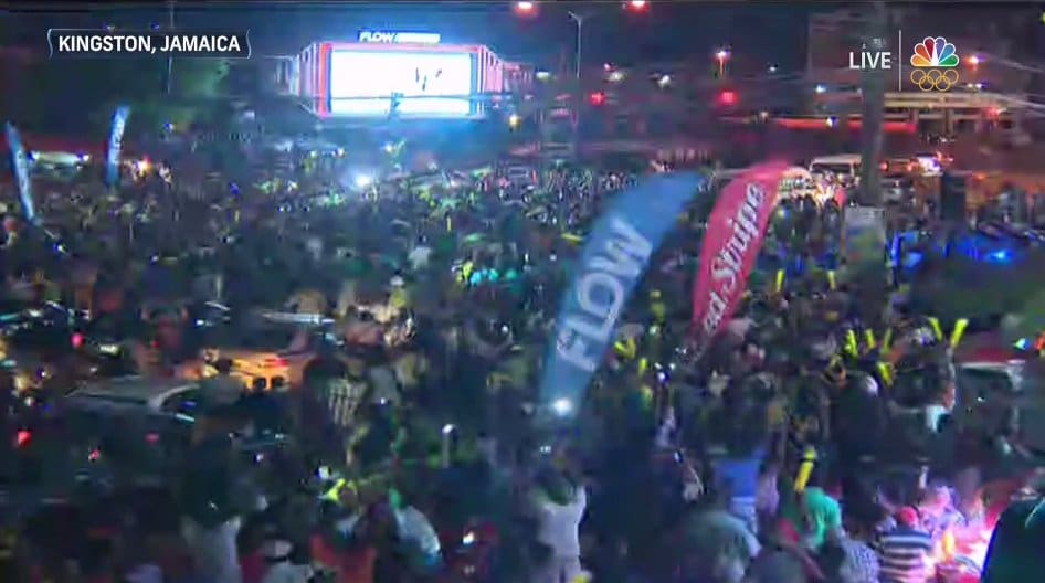 Jamaicans Celebrated Olympics Victory
