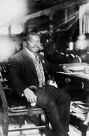 marcus garvey at his home
