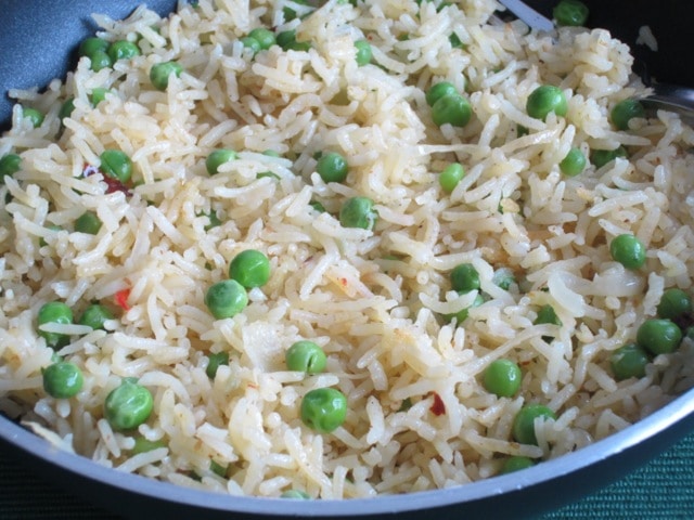coconut rice and peas