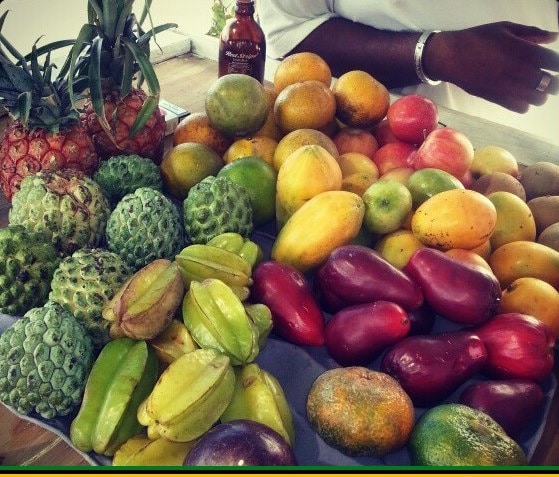 Jamaican fruits at the market