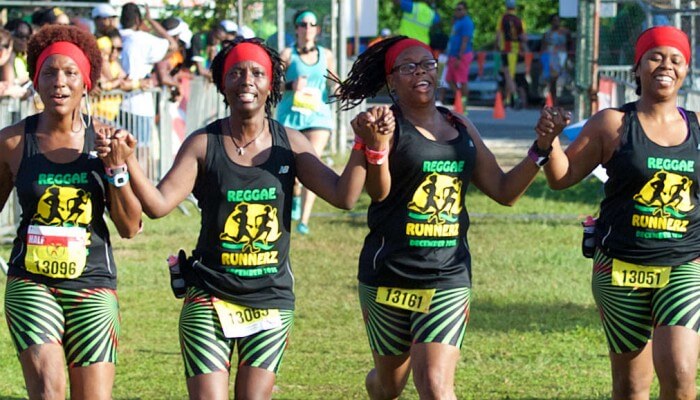 participants in the Reggae Marathon, Negril, Jamaica