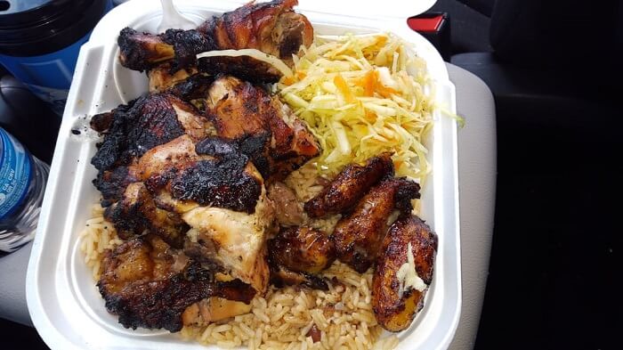 Jamaican rice and chicken
