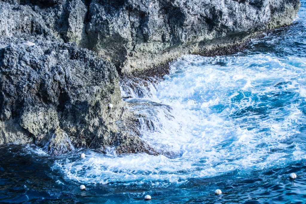 rocky coast of Negril near The Caves Jamaica